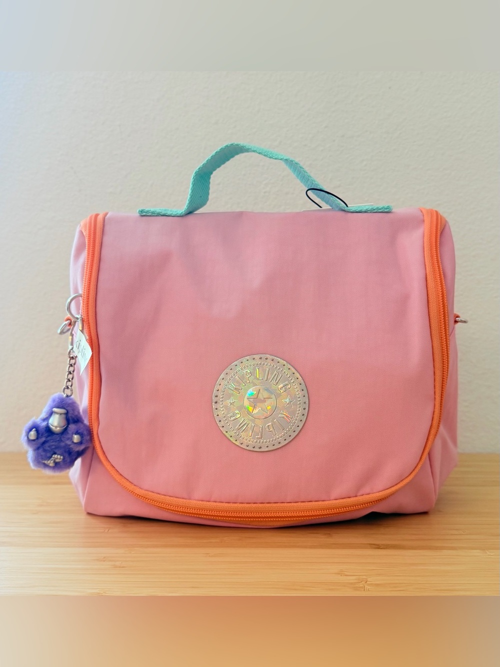 KIPLING Kichirou Lunch Food Bag Pink